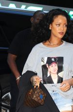 RIHANNA in Cut Off Out and Abuot in New York 10/19/2016