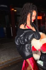 RIHANNA Leaves Carbone Italian Restaurant in New York 10/06/2016