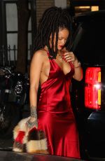 RIHANNA Out for Dinner in New York 10/05/2016