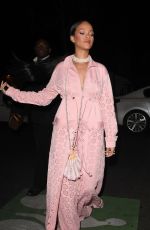 RIHANNA Out for Dinner in Paris 09/28/2016