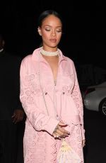 RIHANNA Out for Dinner in Paris 09/28/2016