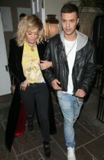 RITA ORA at Beach Blanket Babylon in Notting Hill 09/29/2016