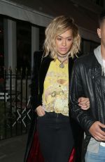 RITA ORA at Beach Blanket Babylon in Notting Hill 09/29/2016