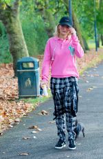 RITA ORA Walks Her Dog at a Park in London 10/01/2016