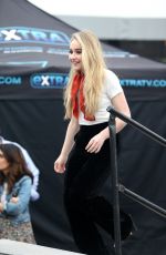 SABRINA CARPENTER on the Set of Extra in Los Angeles 10/12/2016