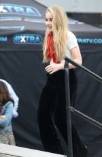 SABRINA CARPENTER on the Set of Extra in Los Angeles 10/12/2016