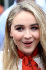 SABRINA CARPENTER on the Set of Extra in Los Angeles 10/12/2016