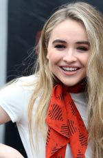 SABRINA CARPENTER on the Set of Extra in Los Angeles 10/12/2016