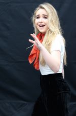 SABRINA CARPENTER on the Set of Extra in Los Angeles 10/12/2016