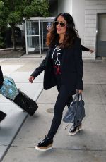 SALMA HAYEK at JFK Airport in New York 09/29/2016