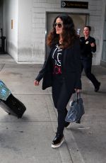 SALMA HAYEK at JFK Airport in New York 09/29/2016