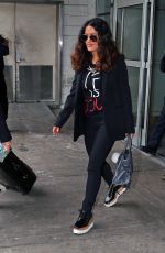 SALMA HAYEK at JFK Airport in New York 09/29/2016