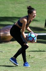 SARA SAMPAIO on the Set of a Victoria