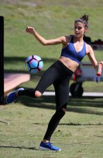 SARA SAMPAIO on the Set of a Victoria