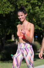 SARA SAMPAIO on the Set of a Victoria