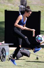 SARA SAMPAIO on the Set of a Victoria