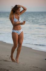 SARAH JANE CRAWFORD in Bikini on the Beach in Santa Monica 10/16/2016