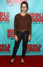 SARAH SHAHI at ‘Middle School: The Worst Years of My Life’ Premiere in Los Angeles 10/05/2016