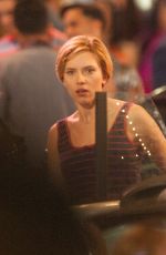 SCARLETT JOHANSSON on the Set of 