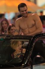 SCARLETT JOHANSSON on the Set of 