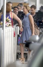 SCARLETT JOHANSSON on the Set of 