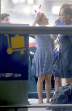 SCARLETT JOHANSSON on the Set of 