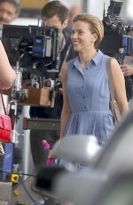 SCARLETT JOHANSSON on the Set of 