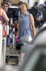 SCARLETT JOHANSSON on the Set of 