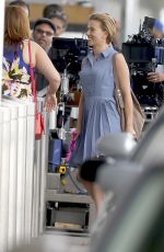 SCARLETT JOHANSSON on the Set of 