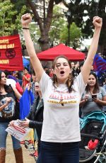 SHAILENE WOODLEY at Climate Revolution Rally at Macarthur Park in Los Angeles 10/23/2016