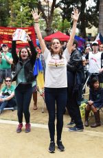 SHAILENE WOODLEY at Climate Revolution Rally at Macarthur Park in Los Angeles 10/23/2016