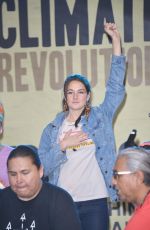 SHAILENE WOODLEY at Climate Revolution Rally at Macarthur Park in Los Angeles 10/23/2016