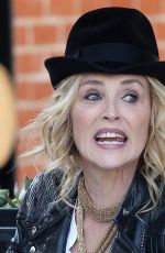 SHARON STONE on the Set of 