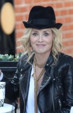 SHARON STONE on the Set of 