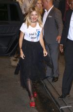 SIENNA MILLER at All-star Hillary Clinton Broadway Fundraiser in New York 10/17/2016