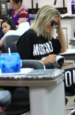 SOFIA RICHIE at a Nail Salon in Beverly Hills 10/07/2016