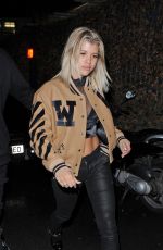 SOFIA RICHIE Leaves Tape Nightclub in London 10/12/2016