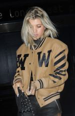 SOFIA RICHIE Leaves Tape Nightclub in London 10/12/2016