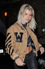 SOFIA RICHIE Leaves Tape Nightclub in London 10/12/2016