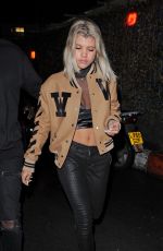 SOFIA RICHIE Leaves Tape Nightclub in London 10/12/2016