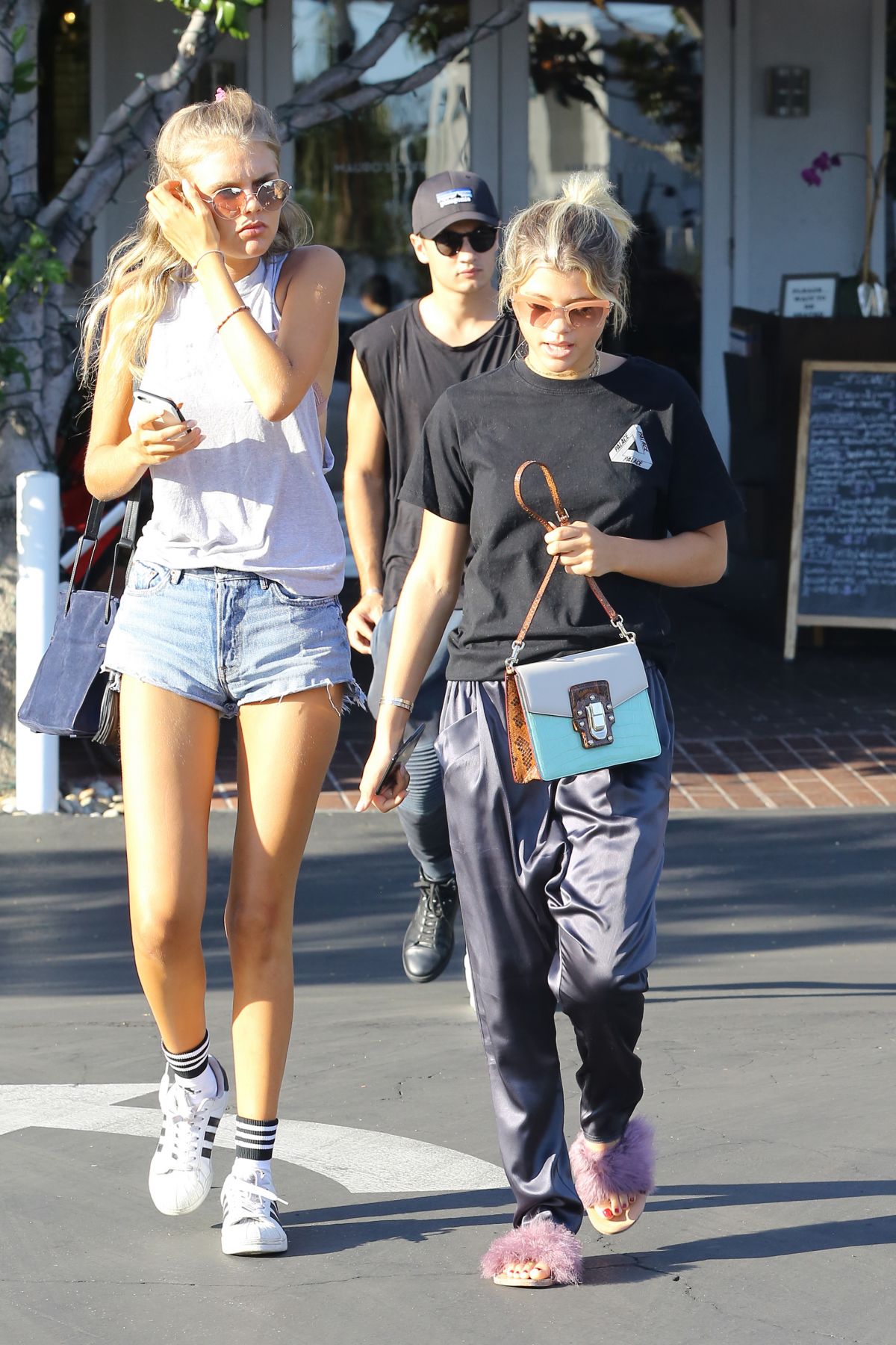 SOFIA RICHIE Out for Lunch with a friend at Mauro’s Cafe in West ...