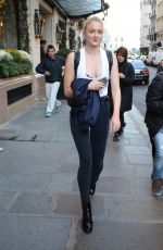 SOPHIE TURNER Leaves Her Hotel in Paris 10/05/2016