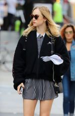 SUKI WATERHOUSE in Short Skirt Out in New York 10/22/2016