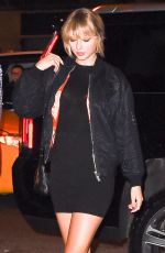 TAYLOR SWIFT Arrives at The Bowery Hotel in New York 10/12/2016