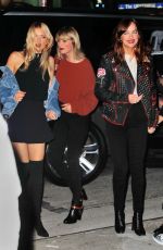 TAYLOR SWIFT, DAKOTA JOHNSON and LILLY DONALDSON at Bowery Hotel in New York 10/13/2016