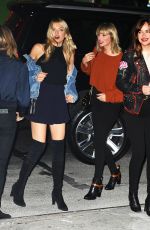 TAYLOR SWIFT, DAKOTA JOHNSON and LILLY DONALDSON at Bowery Hotel in New York 10/13/2016
