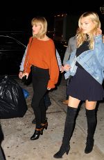 TAYLOR SWIFT, DAKOTA JOHNSON and LILLY DONALDSON at Bowery Hotel in New York 10/13/2016