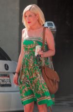 TORI SPELLING Out and About in Beverly Hills 10/05/2016