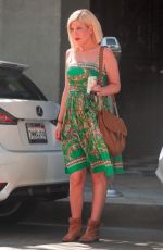 TORI SPELLING Out and About in Beverly Hills 10/05/2016