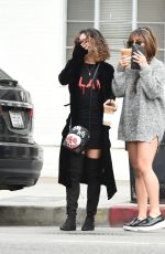 VANESSA and STELLA HUDGENS Out and About in Los Angeles 10/29/2016